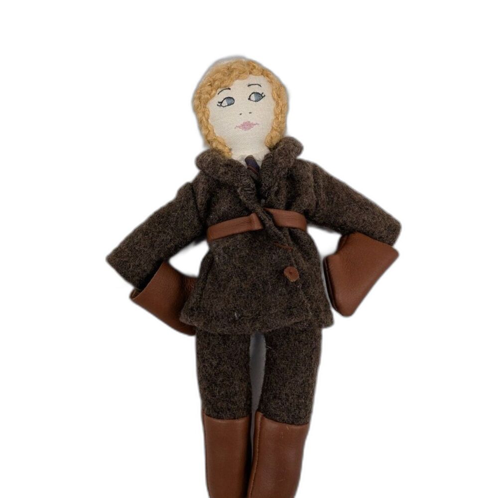 American Girl Collection Aviator Cloth Doll w Box Pouch Brown Flight Outfit